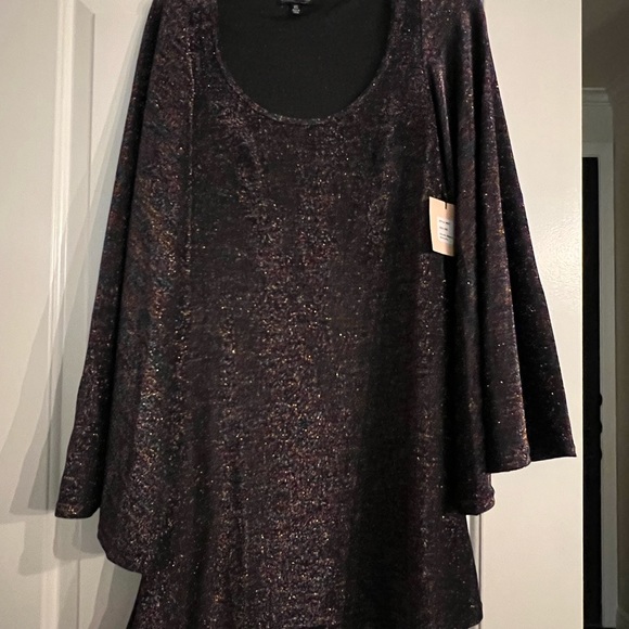 NWT Smak Parlour Black and Multicolor Downtown Scene Flare Mini Dress - Picture 3 of 5